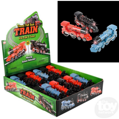 THE TOY NETWORK PULLBACK TRAIN WITH LIGHT & SOUND DIECAST