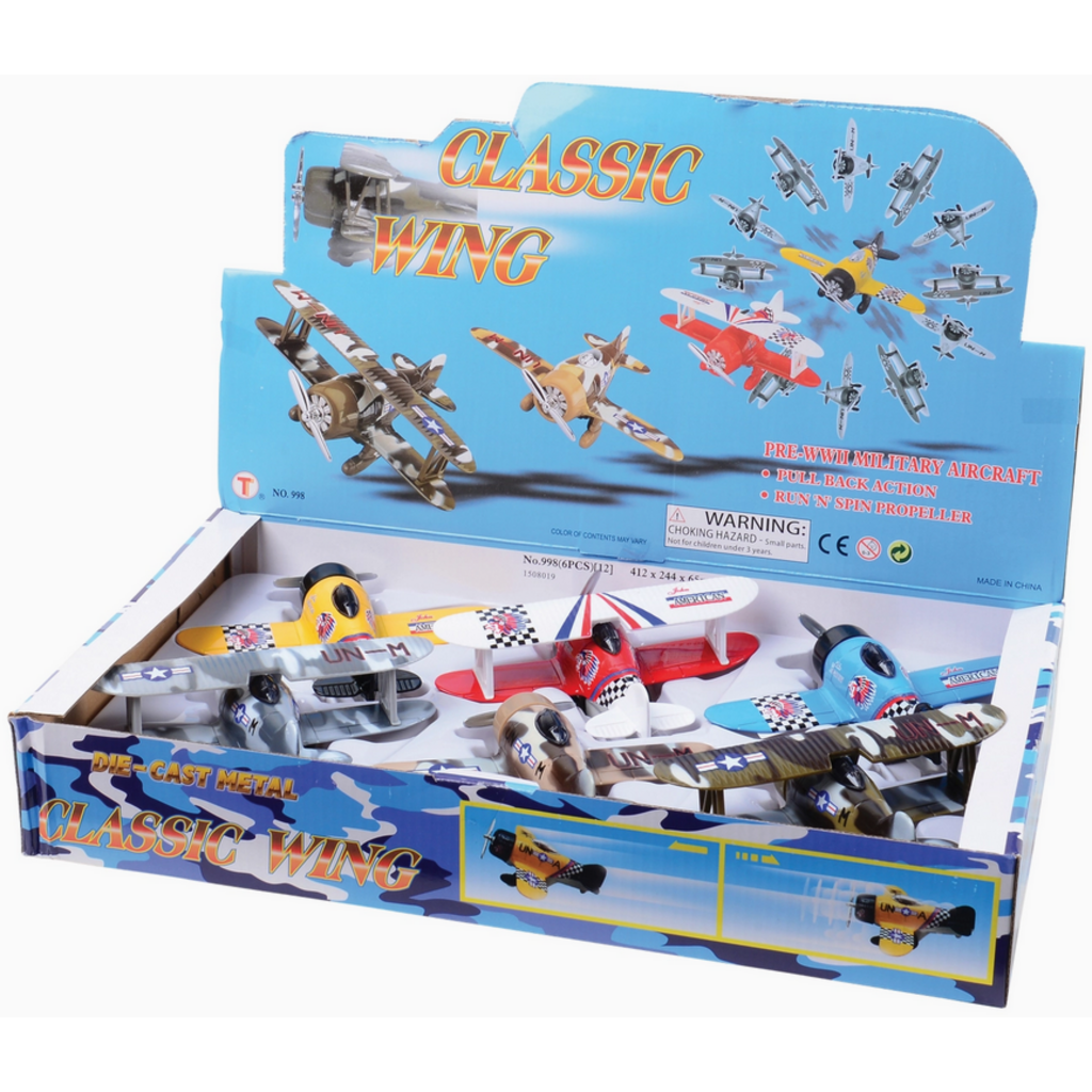 KINSMART CLASSIC WING AIRPLANE DIECAST