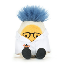 JELLY CAT AMUSEABLES BOILED EGG SCIENTIST OUTFIT