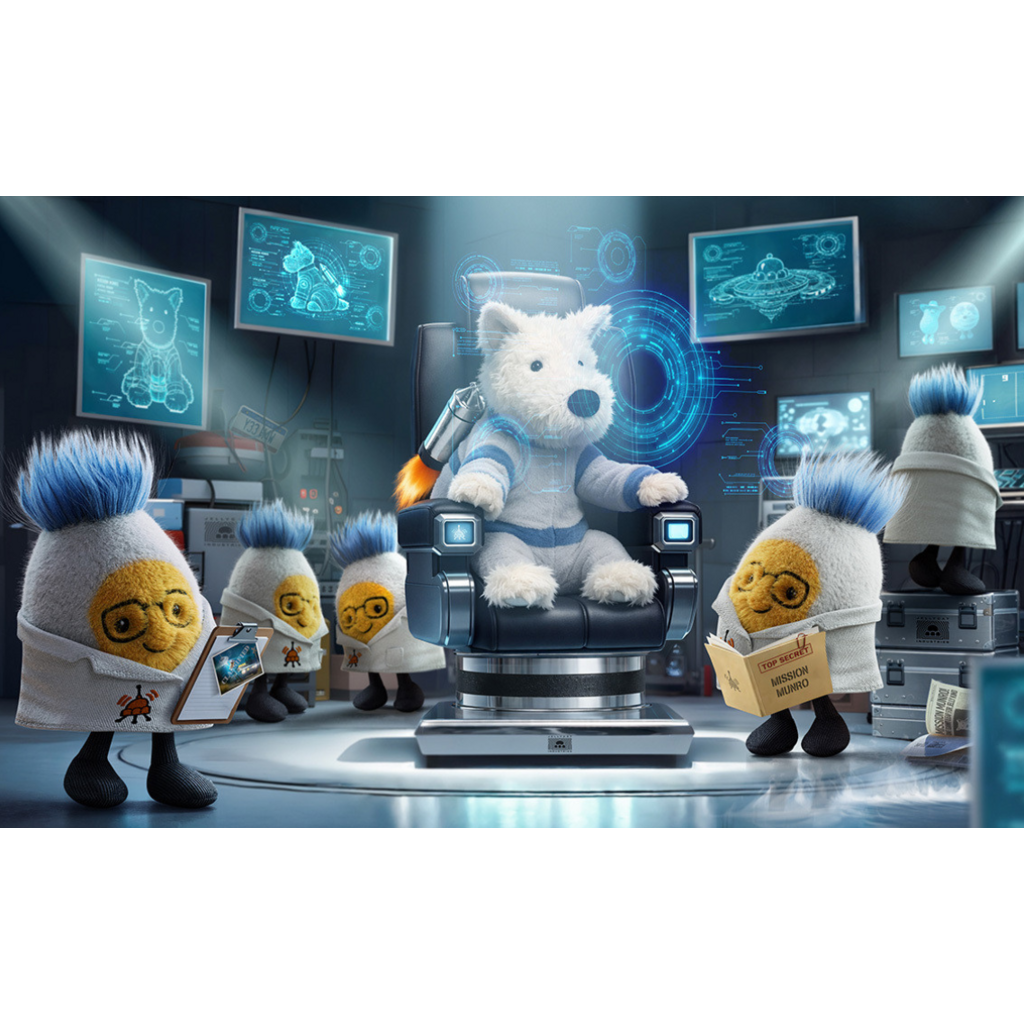 JELLY CAT AMUSEABLES BOILED EGG SCIENTIST OUTFIT