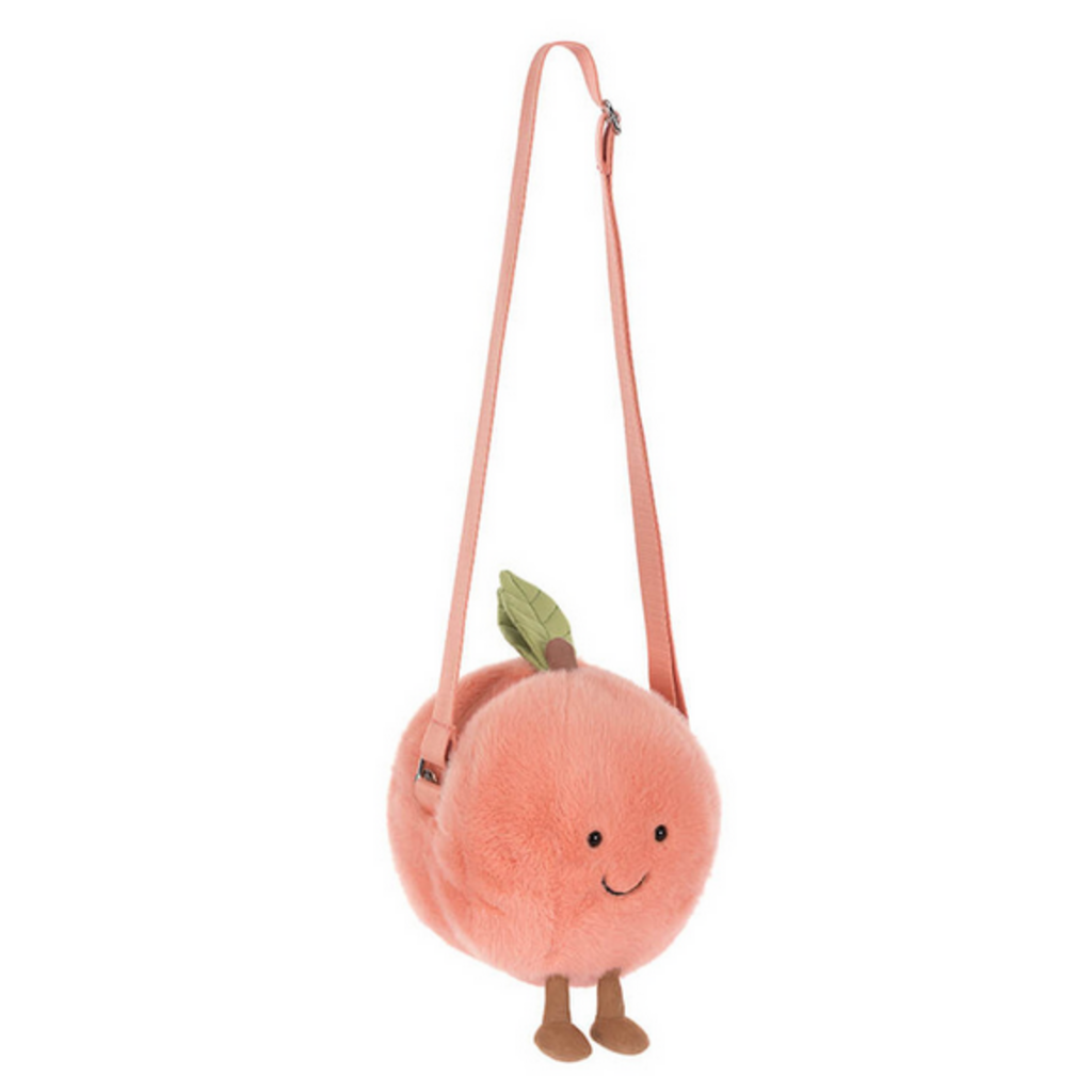 JELLY CAT AMUSEABLES PEACH SHOULDER BAG