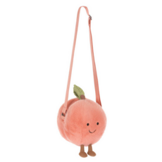 JELLY CAT AMUSEABLES PEACH SHOULDER BAG