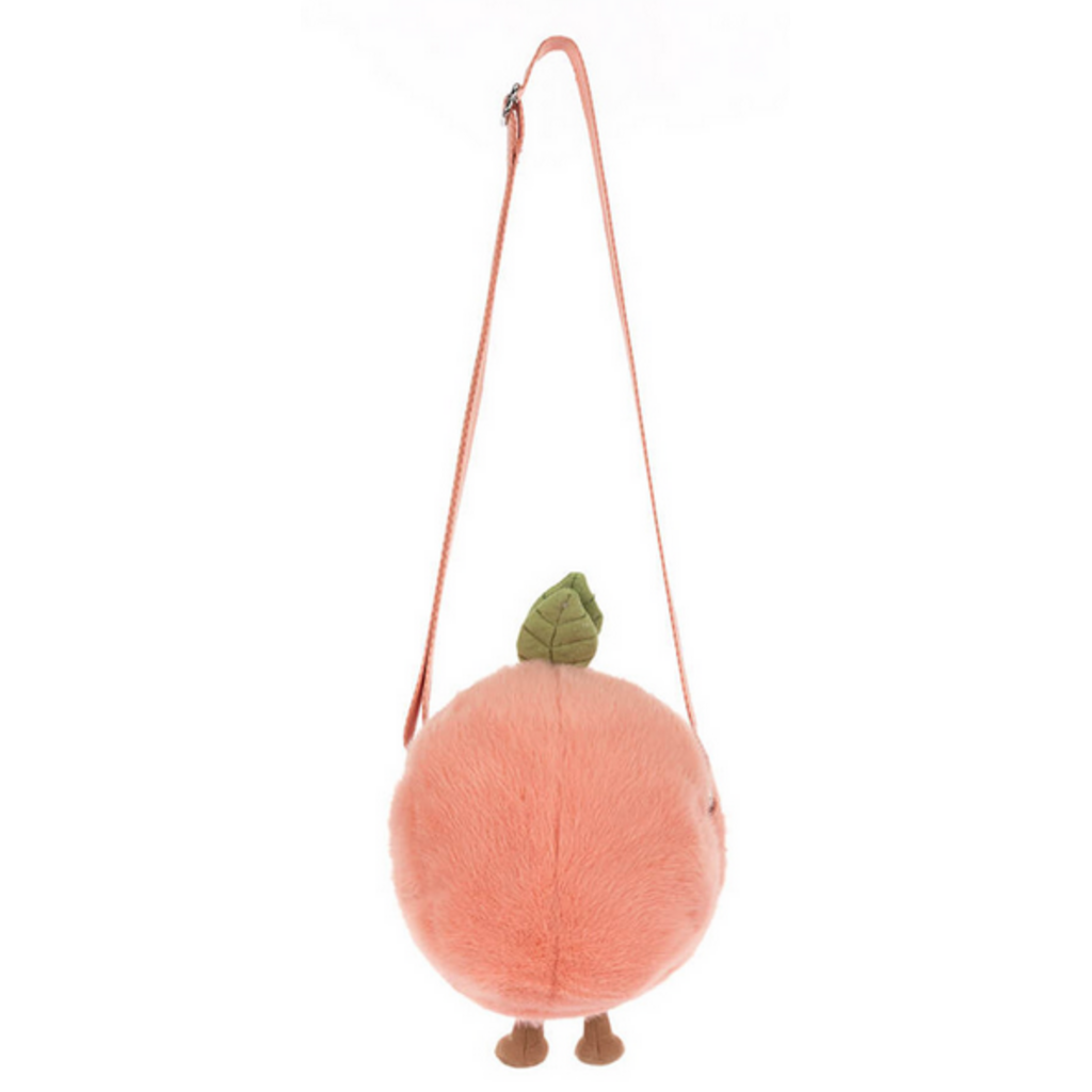 JELLY CAT AMUSEABLES PEACH SHOULDER BAG