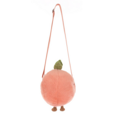 JELLY CAT AMUSEABLES PEACH SHOULDER BAG