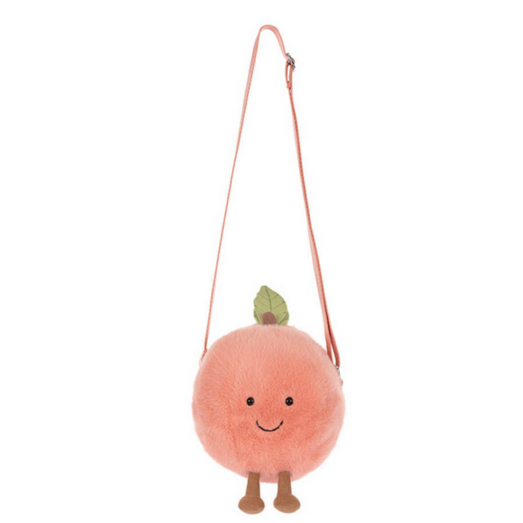 JELLY CAT AMUSEABLES PEACH SHOULDER BAG