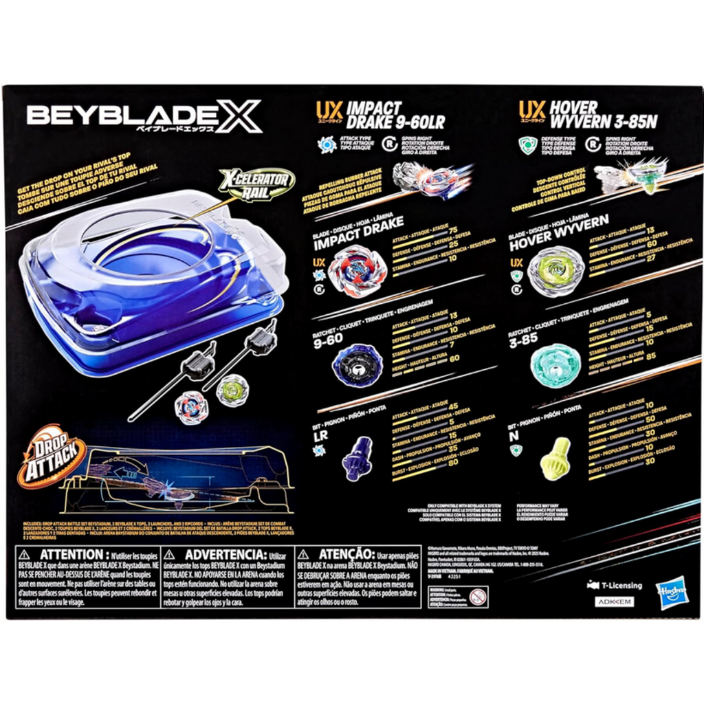 BEYBLADE BEYBLADE X DROP ATTACK BATTLE SET