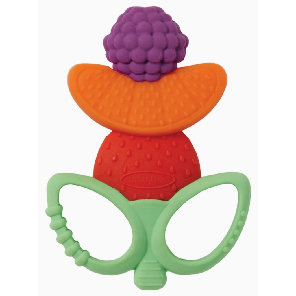 INFANTINO LIL' NIBBLES TEXTURED TEXTURED SILICONE TEETHER