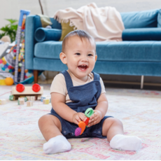 INFANTINO LIL' NIBBLES TEXTURED TEXTURED SILICONE TEETHER