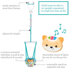 INFANTINO MUSIC & LIGHTS DOORWAY JUMPER