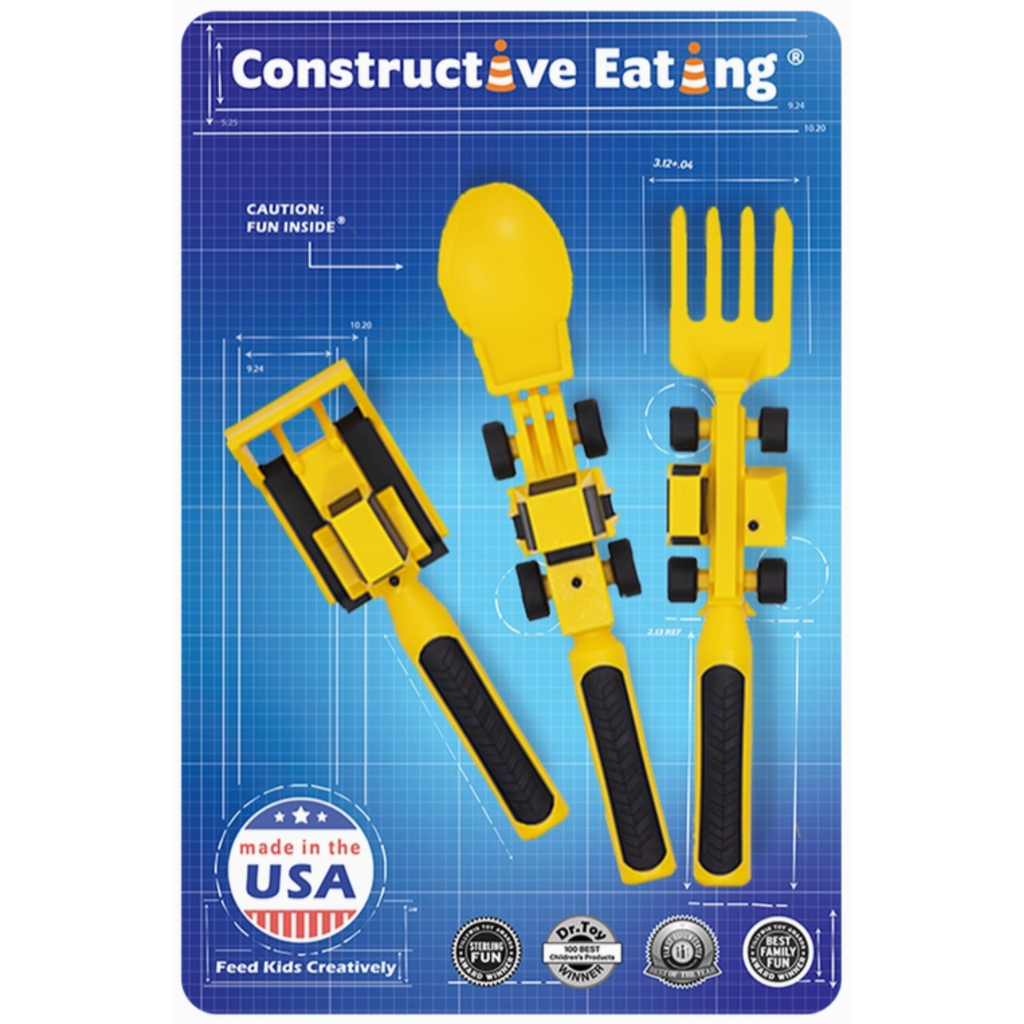 CONSTRUCTIVE EATING CONSTRUCTIVE EATING CONSTRUCTION SET OF 3 UTENSILS
