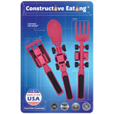 CONSTRUCTIVE EATING CONSTRUCTIVE EATING CONSTRUCTION SET OF 3 UTENSILS