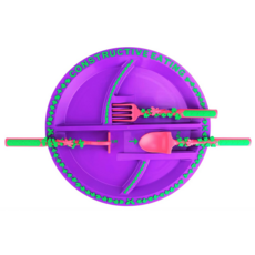 CONSTRUCTIVE EATING CONSTRUCTIVE EATING GARDEN FAIRY PLATE