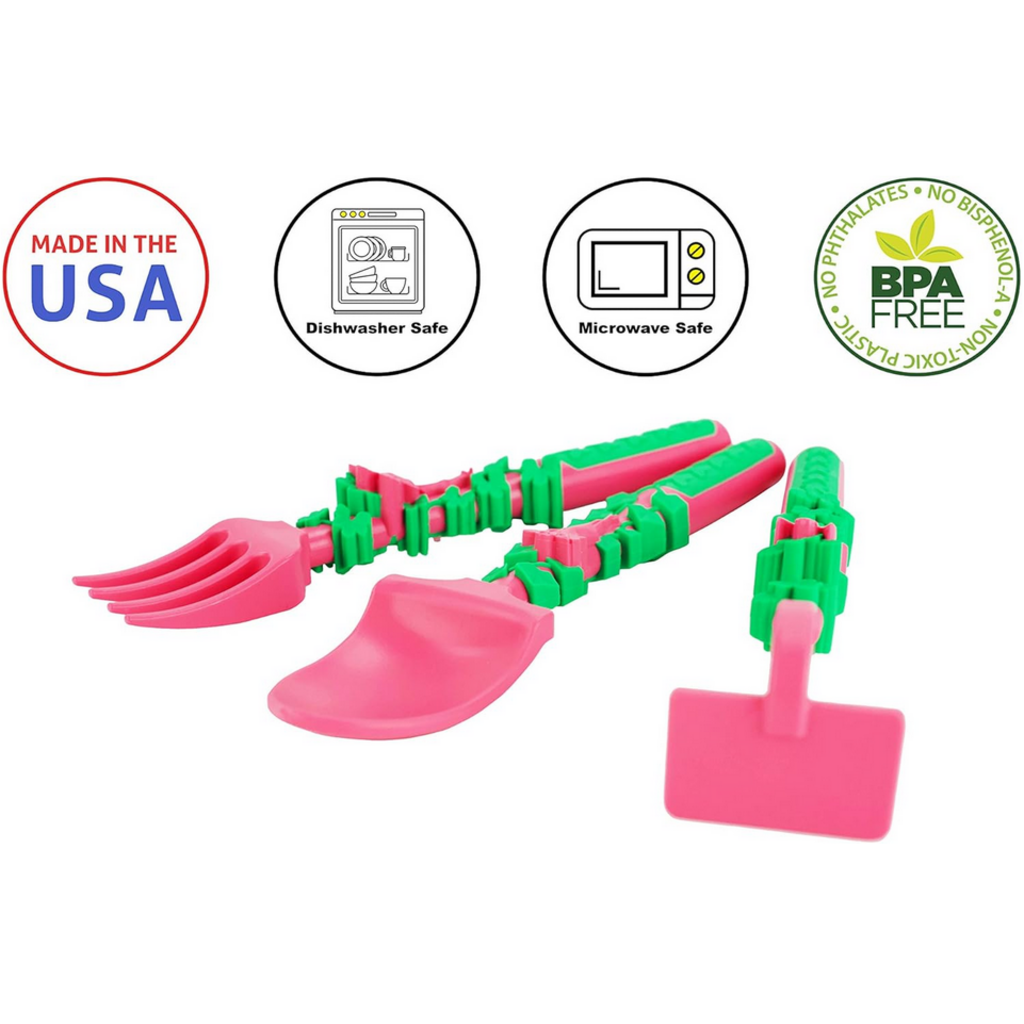 CONSTRUCTIVE EATING CONSTRUCTIVE EATING GARDEN FAIRY SET OF 3 UTENSILS