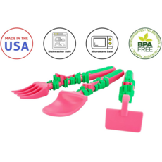 CONSTRUCTIVE EATING CONSTRUCTIVE EATING GARDEN FAIRY SET OF 3 UTENSILS