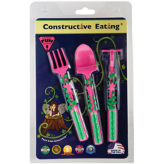 CONSTRUCTIVE EATING CONSTRUCTIVE EATING GARDEN FAIRY SET OF 3 UTENSILS