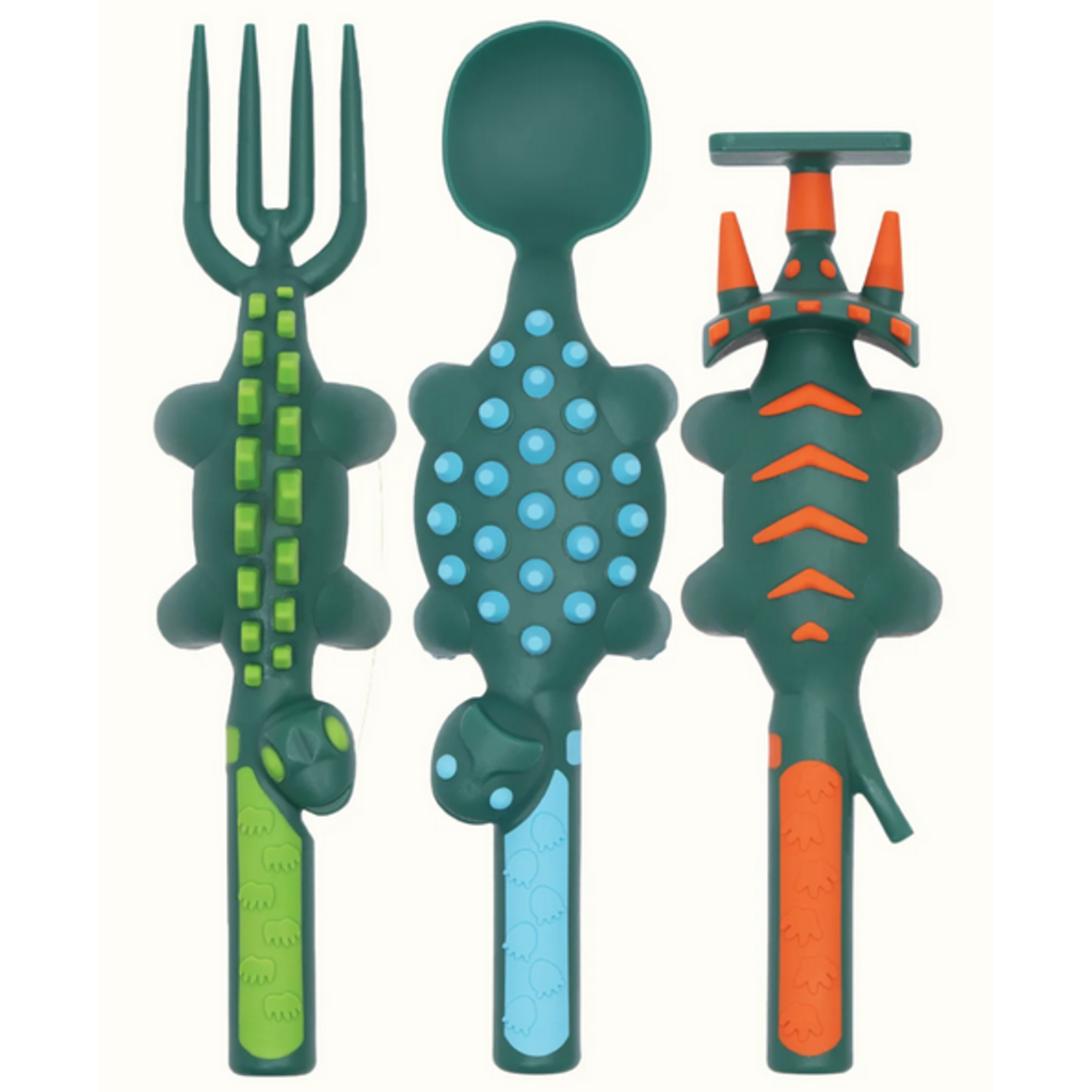 CONSTRUCTIVE EATING CONSTRUCTIVE EATING DINO SET OF 3 UTENSILS