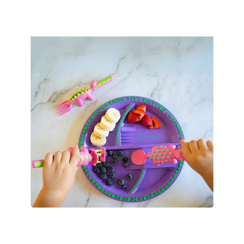 CONSTRUCTIVE EATING CONSTRUCTIVE EATING DINO SET OF 3 UTENSILS