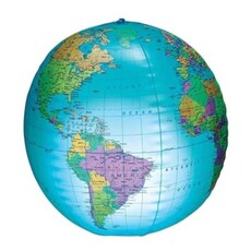 ORIGINAL TOY COMPANY INFLATABLE GLOBE BALL