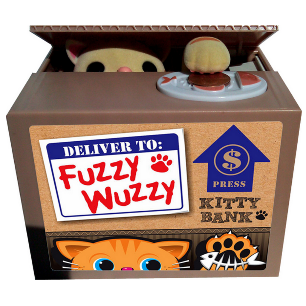 FUZZY WUZZY KITTY  BANK