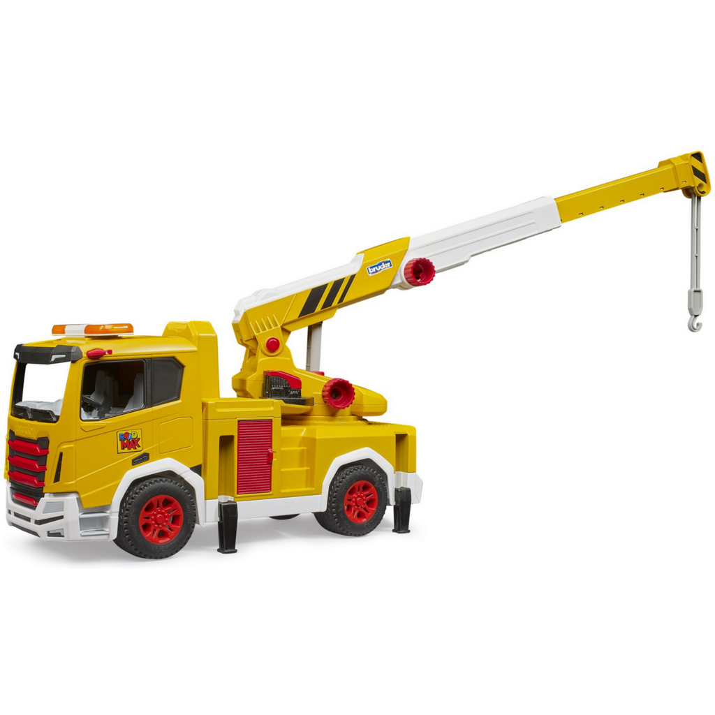 BRUDER TOYS AMERICA ROADMAX CRANE TRUCK