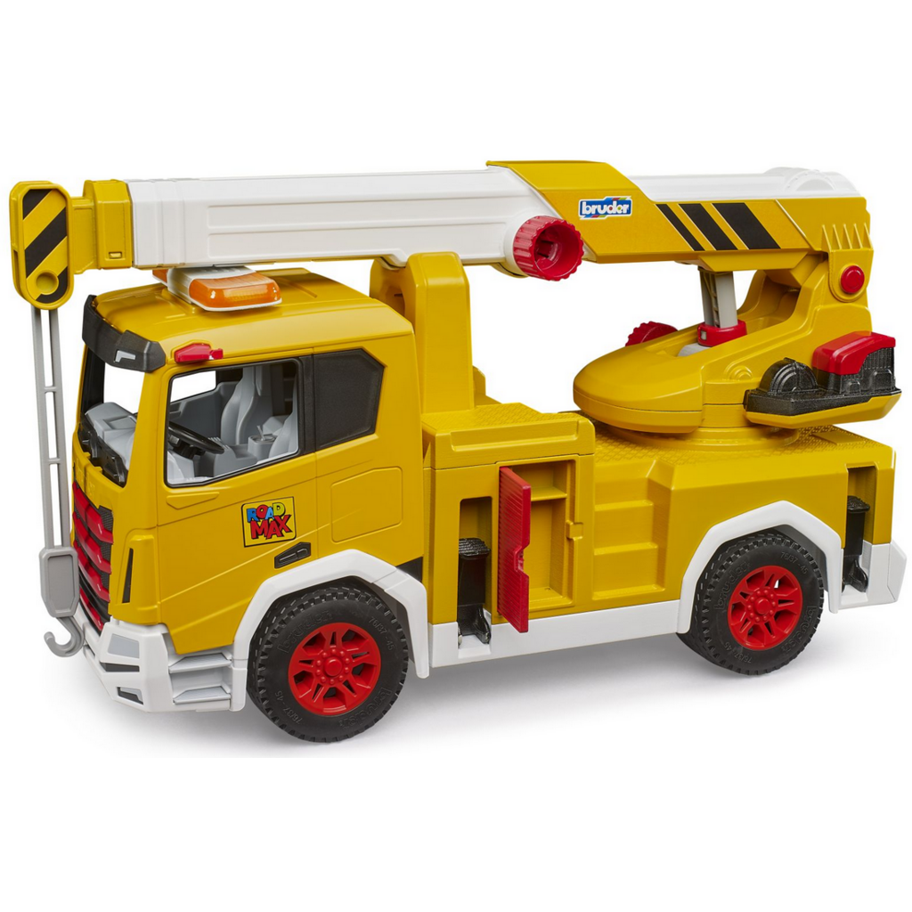 BRUDER TOYS AMERICA ROADMAX CRANE TRUCK