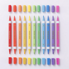 PENCIL GRIP COMPANY MAGIC STIX DOUBLE-ENDED WASHABLE ACRYLIC MARKERS