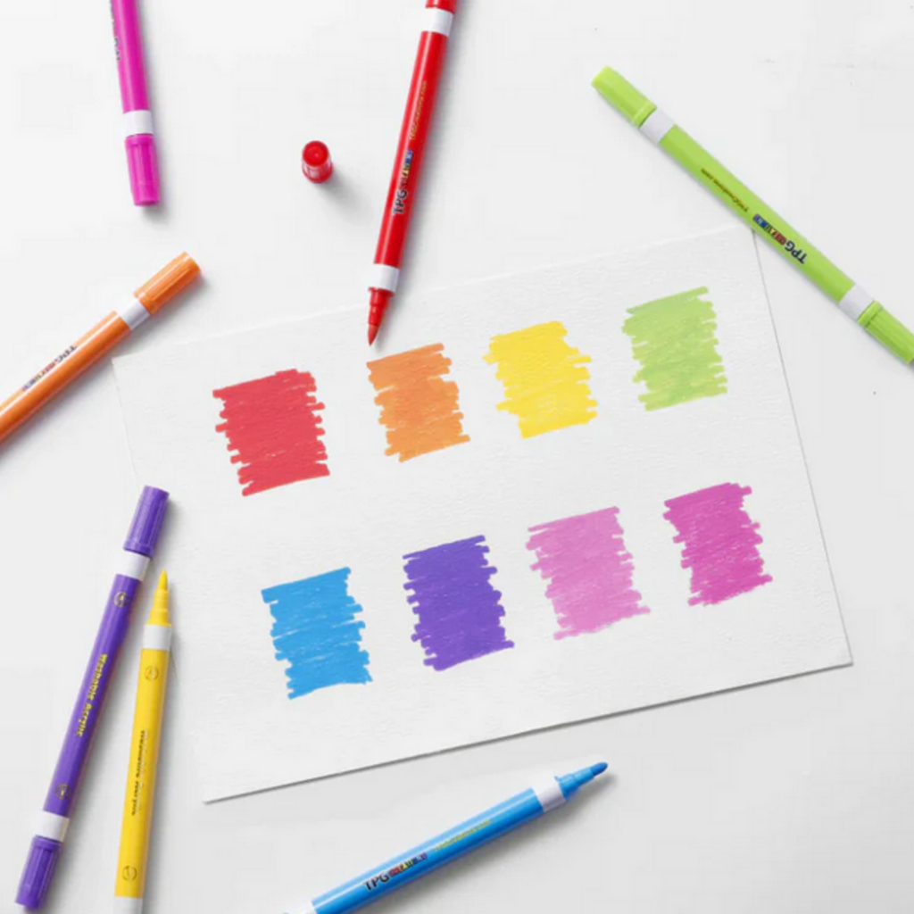 PENCIL GRIP COMPANY MAGIC STIX DOUBLE-ENDED WASHABLE ACRYLIC MARKERS