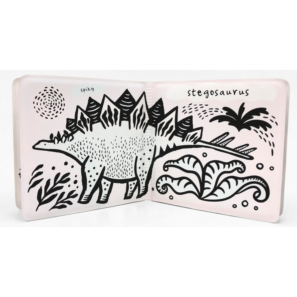 WORDS & PICTURES COLOR ME: WHO LOVES DINOSAURS? BATH BOOK*