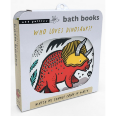 WORDS & PICTURES COLOR ME: WHO LOVES DINOSAURS? BATH BOOK*