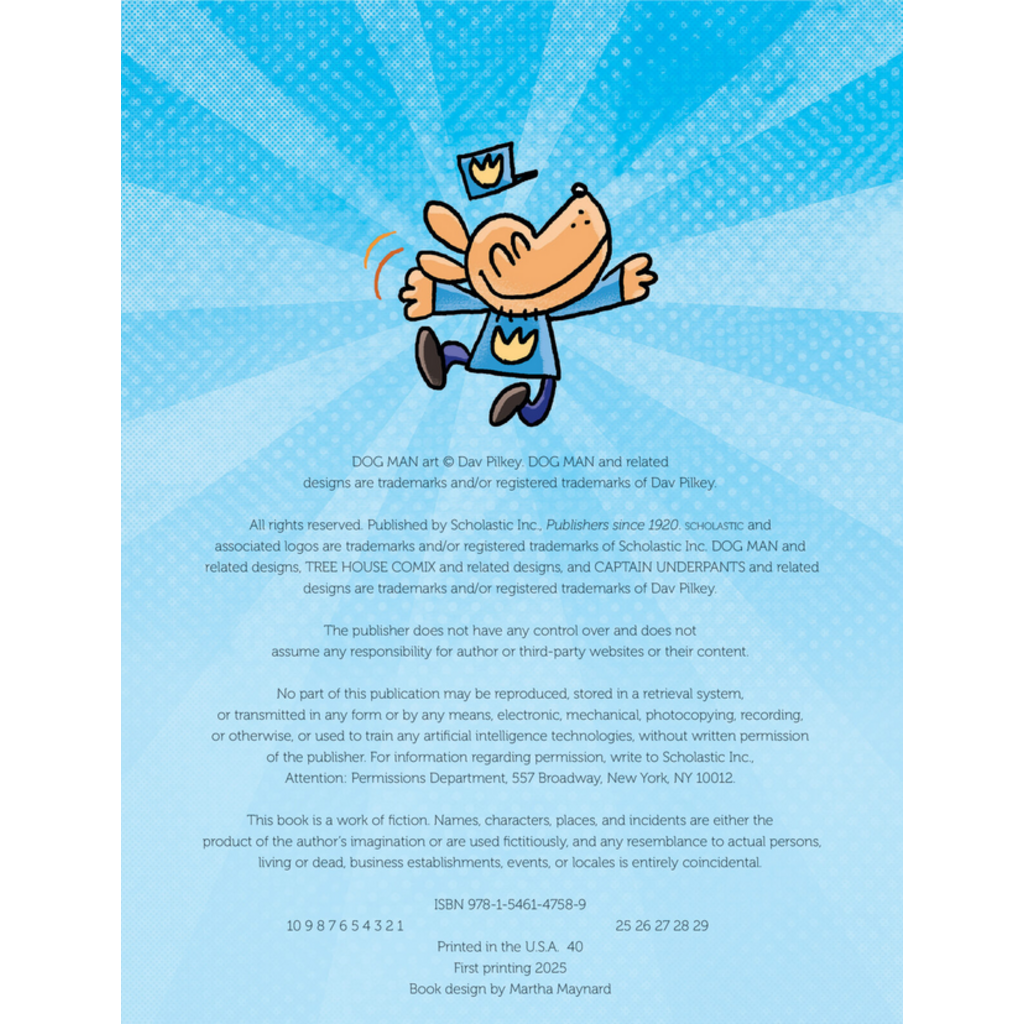 SCHOLASTIC DOG MAN OFFICIAL STICKER BOOK