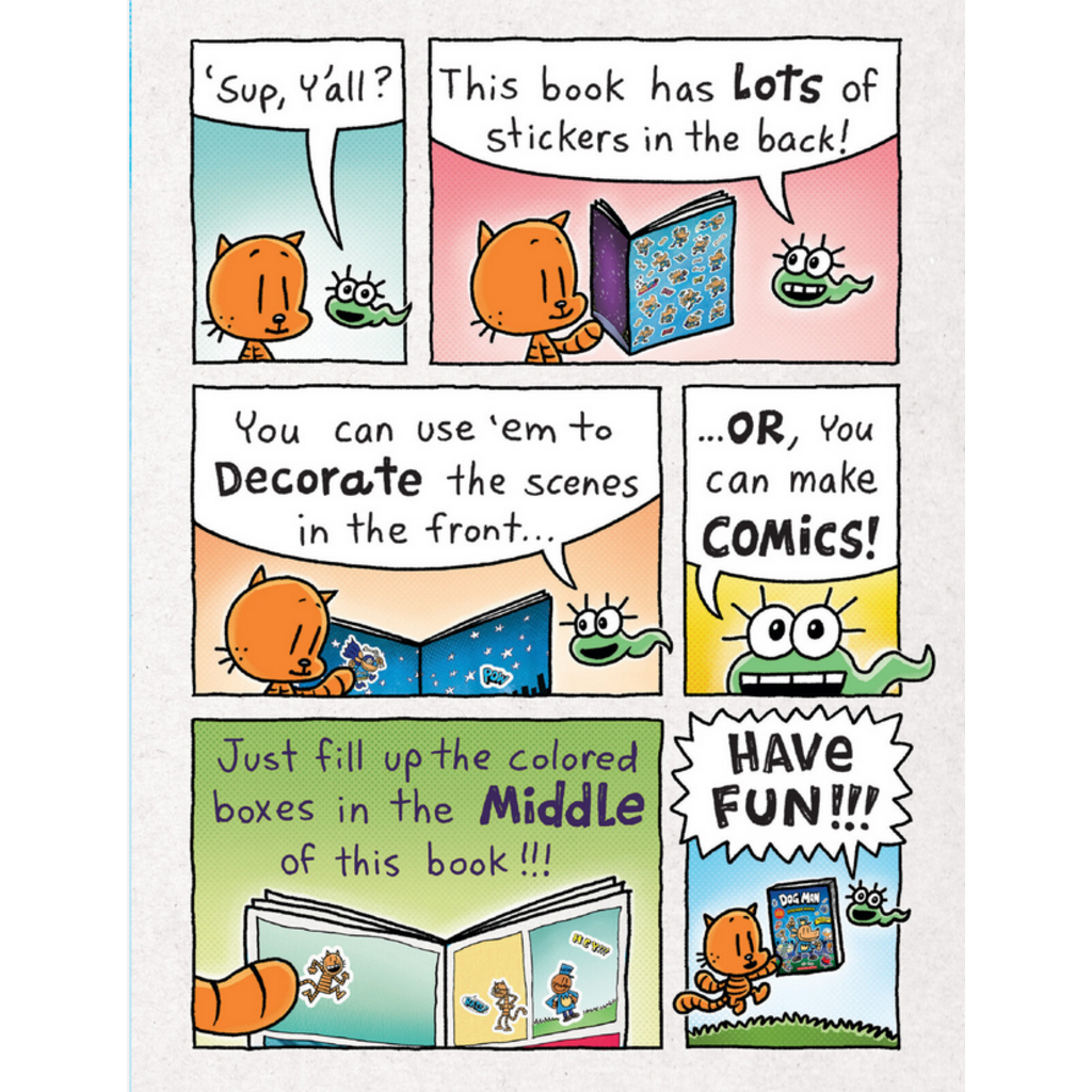 SCHOLASTIC DOG MAN OFFICIAL STICKER BOOK