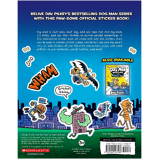 SCHOLASTIC DOG MAN OFFICIAL STICKER BOOK