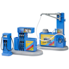 BRUDER TOYS AMERICA BWORLD FILLING STATION AND CAR WASH