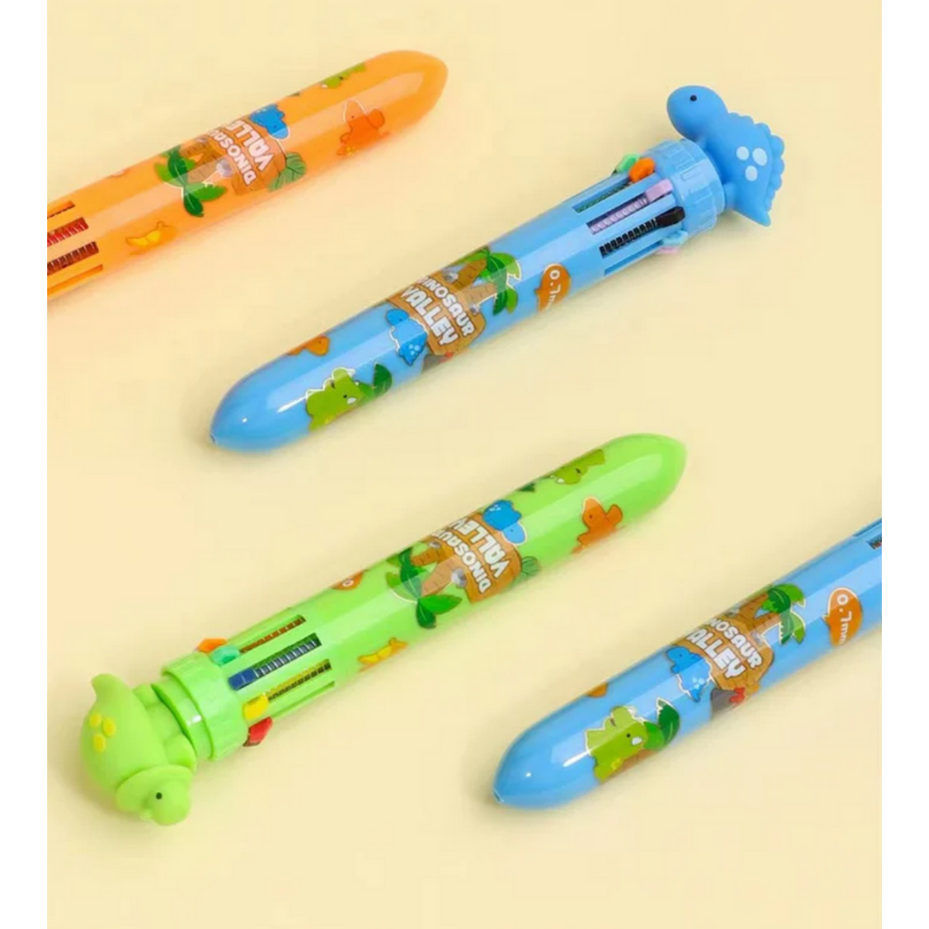 BC USA DINOSAUR 10 COLOR PEN