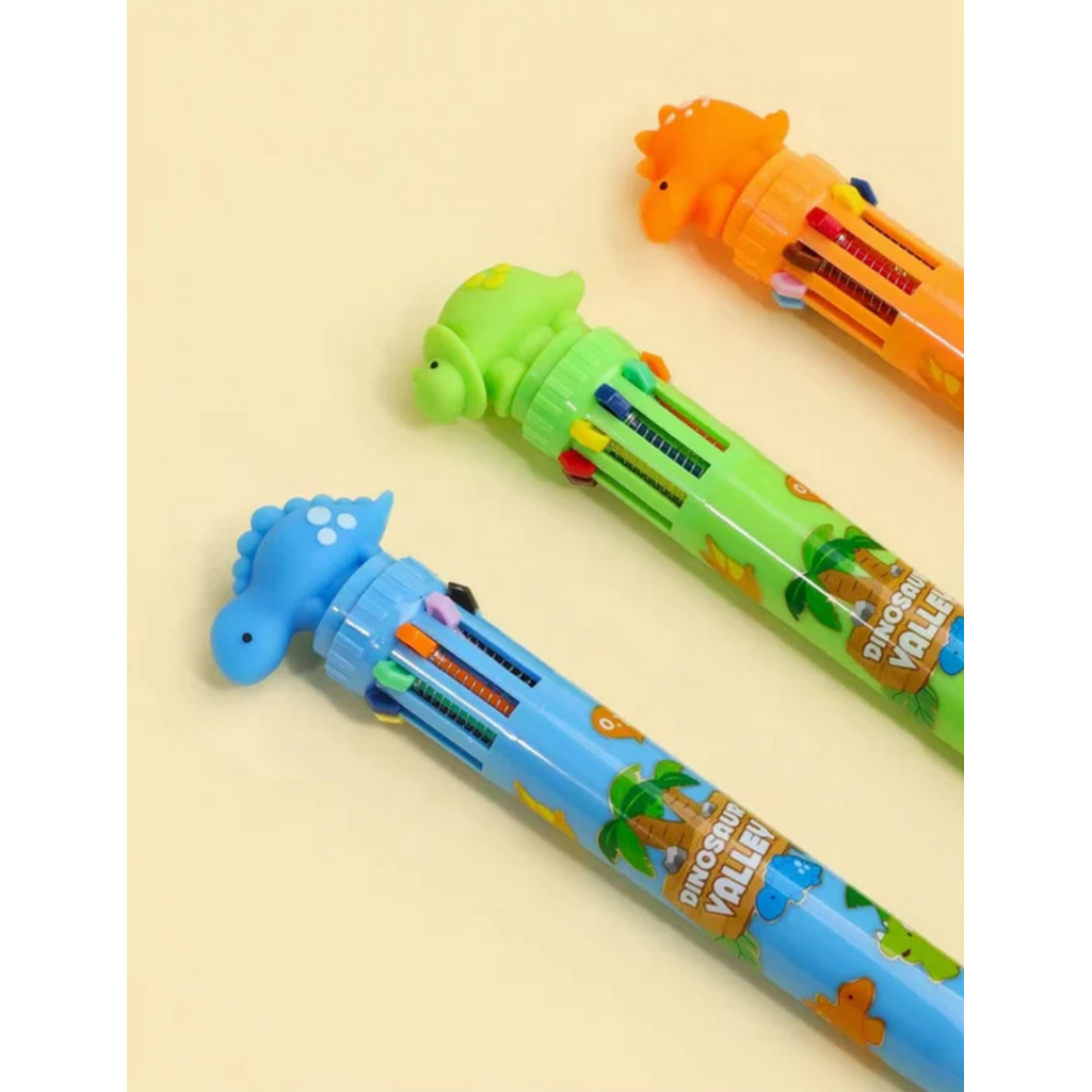 BC USA DINOSAUR 10 COLOR PEN