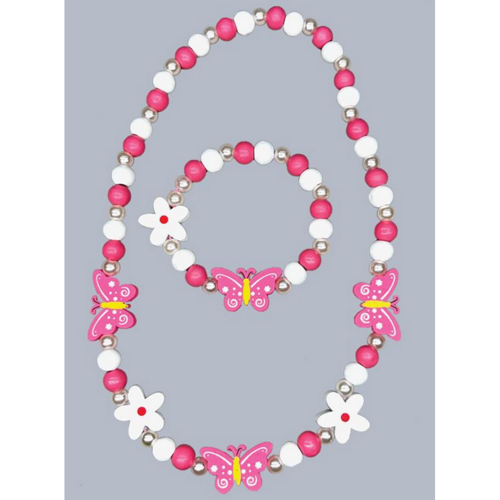 JEANNIES NECKLACE & BRACELET SET  BUTTERFLY