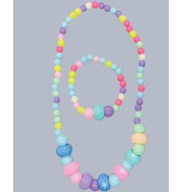 JEANNIES NECKLACE & BRACELET SET  KIDDIE PASTEL