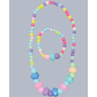 JEANNIES NECKLACE & BRACELET SET  KIDDIE PASTEL