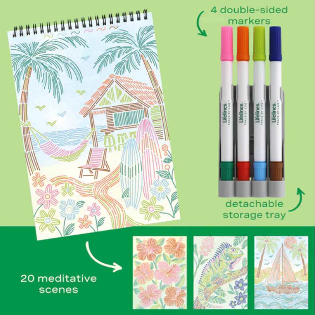 TRACE-BY-LINE TROPICAL PARADISE