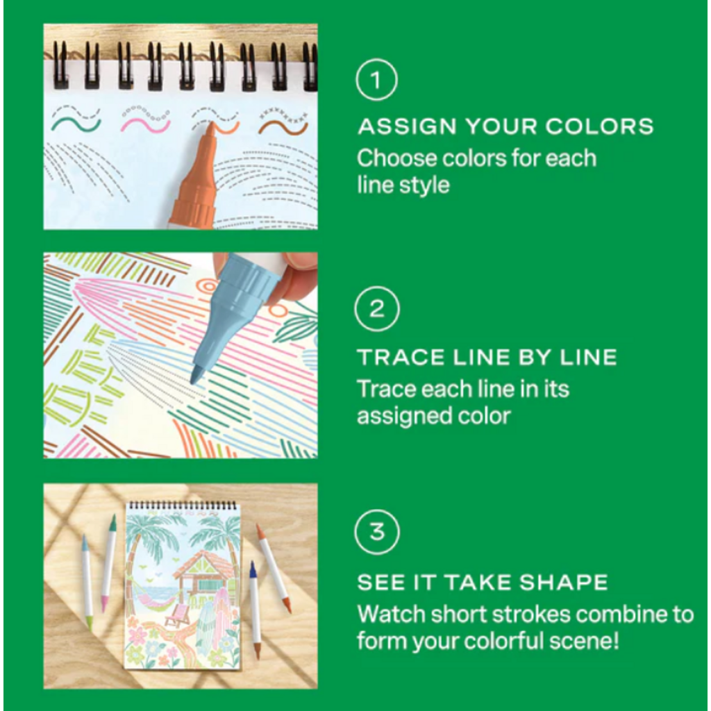 TRACE-BY-LINE TROPICAL PARADISE