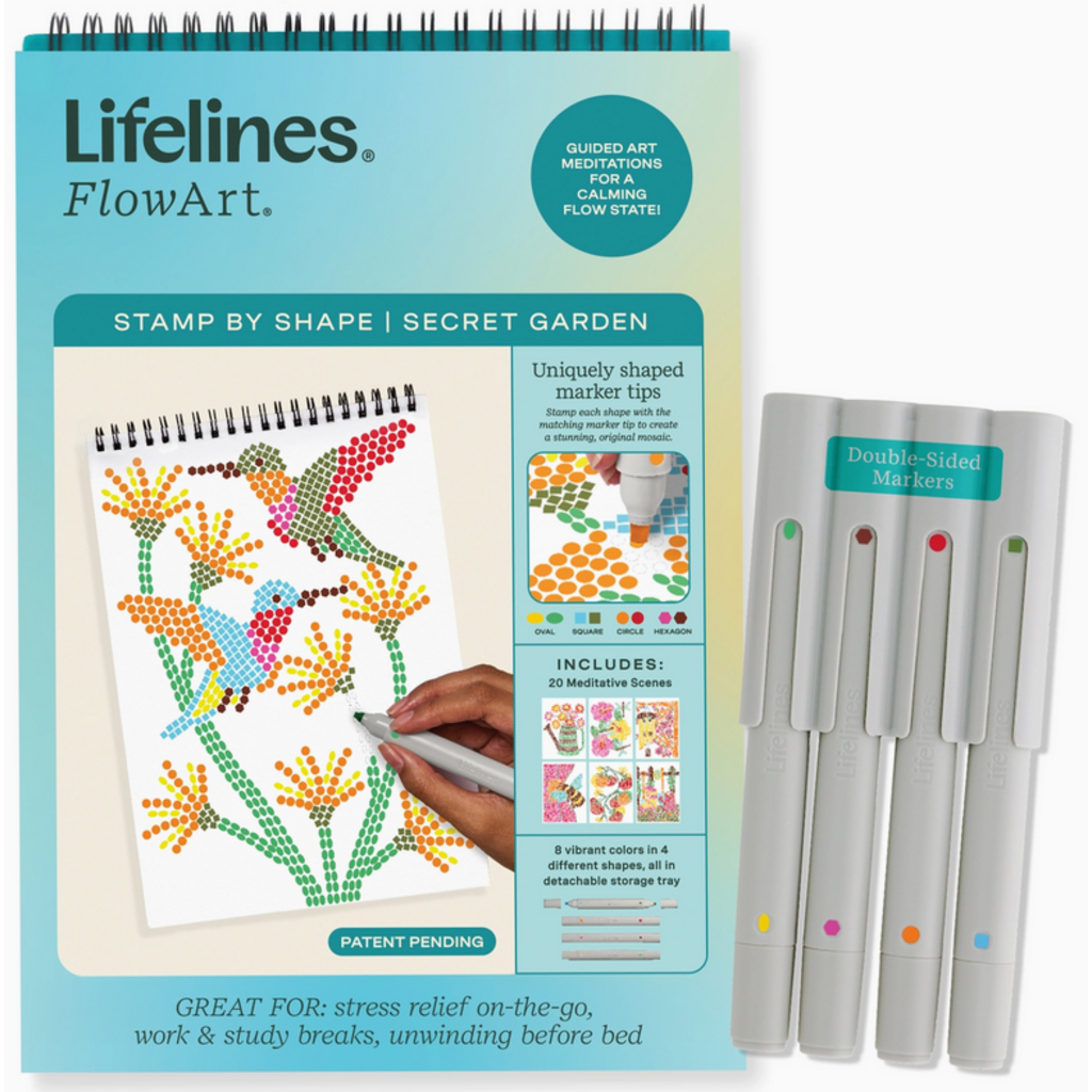 LIFELINES STAMP-BY-SHAPE SECRET GARDEN