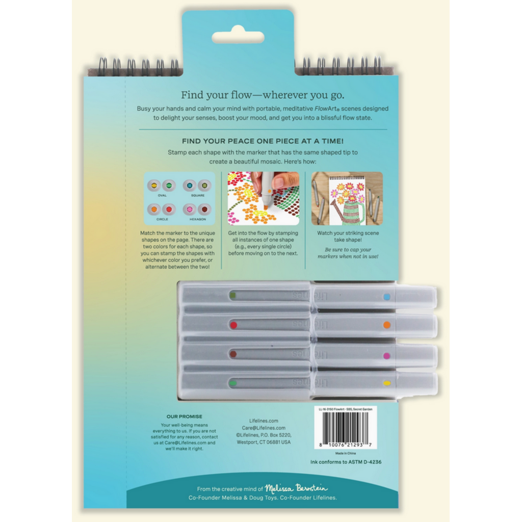 LIFELINES STAMP-BY-SHAPE SECRET GARDEN