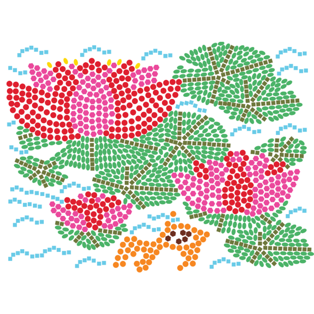 LIFELINES STAMP-BY-SHAPE SECRET GARDEN