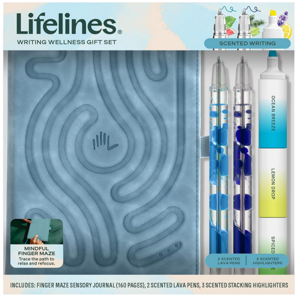 LIFELINES WRITING WELLNESS GIFT SET - BLUE
