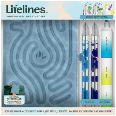 LIFELINES WRITING WELLNESS GIFT SET - BLUE