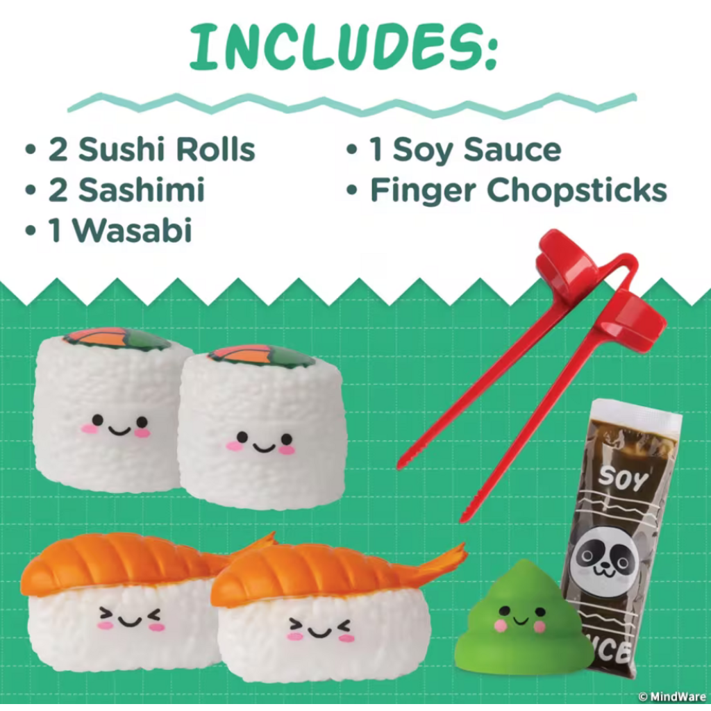 MW WHOLESALE FOODIE FIDGETS SUSHI TRAY