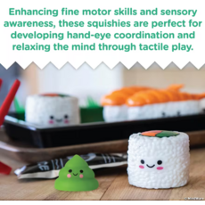 MW WHOLESALE FOODIE FIDGETS SUSHI TRAY