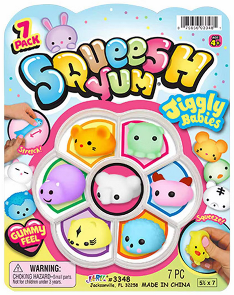 X.Yスクイーズ 6月 SQUEESH YUM JIGGLY BABIES - THE TOY STORE