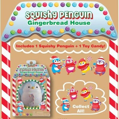 ZORBITZ SQUISHY PENGUIN GINGERBREAD HOUSE**