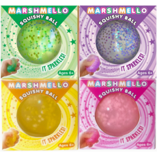 ZORBITZ MARSHMELLO SPARKLE SQUISHY BALL